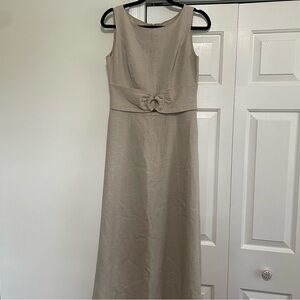 Coldwater Creek Linen Tank A Linen Khaki Dress Size 6